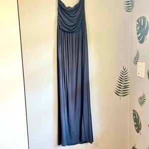 She + Sky denim blue strapless maxi dress. Tag says medium-runs small.